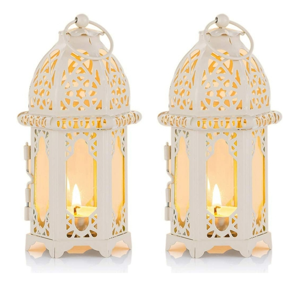 🆕️ 2 Set of Moroccan Style Lantern White